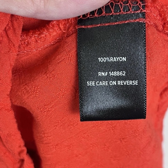 Torrid Vibrant Red Ruffle Blouse - Picture 5 of 6